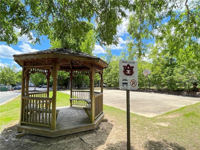 1385 S Donahue Dr Unit 4201, Auburn, AL 36832 - view of patio featuring a gazebo