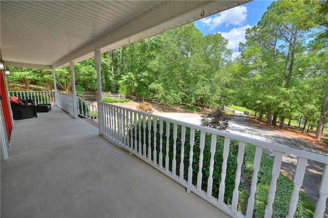 view of patio with covered porch