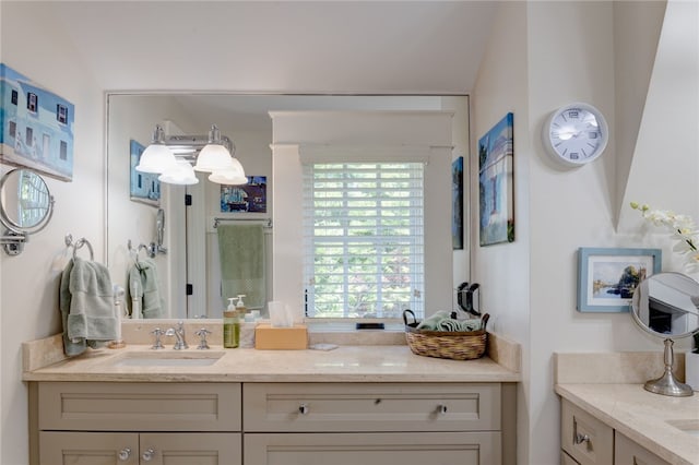 bathroom featuring vanity