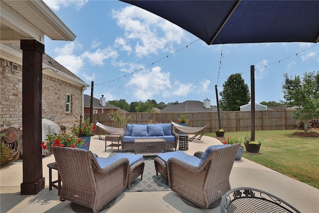 914 E Towne Lake Cir, Opelika, AL 36804 - view of patio featuring an outdoor hangout area