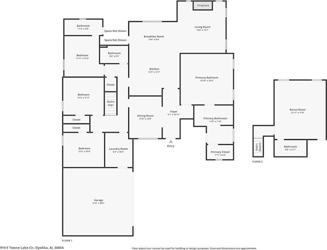914 E Towne Lake Cir, Opelika, AL 36804 - property floor plan