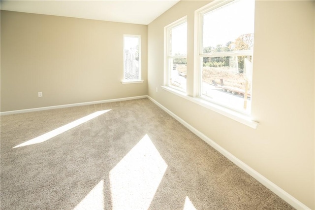 view of carpeted empty room