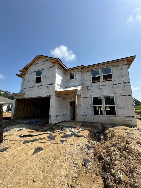 view of unfinished property