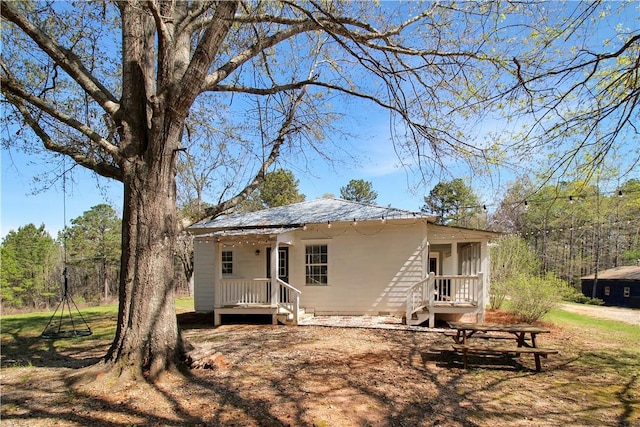 view of rear view of property