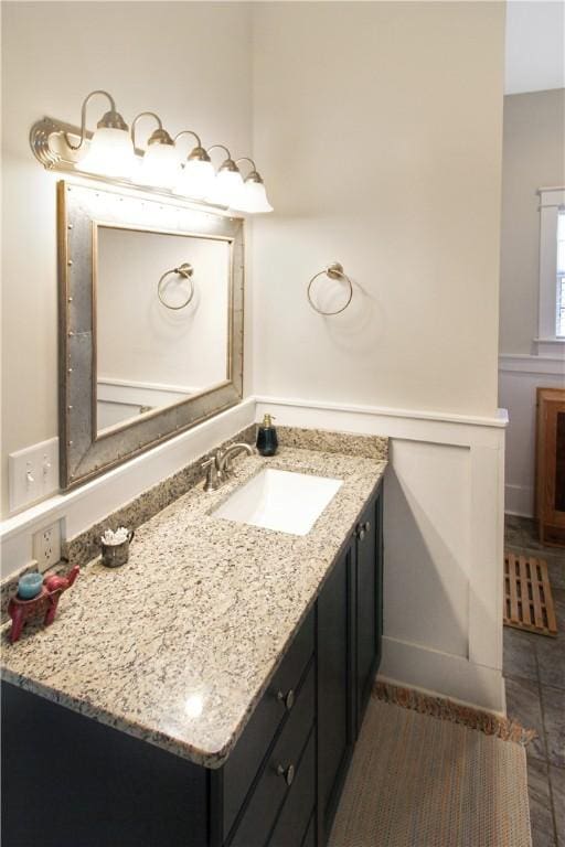 bathroom featuring vanity