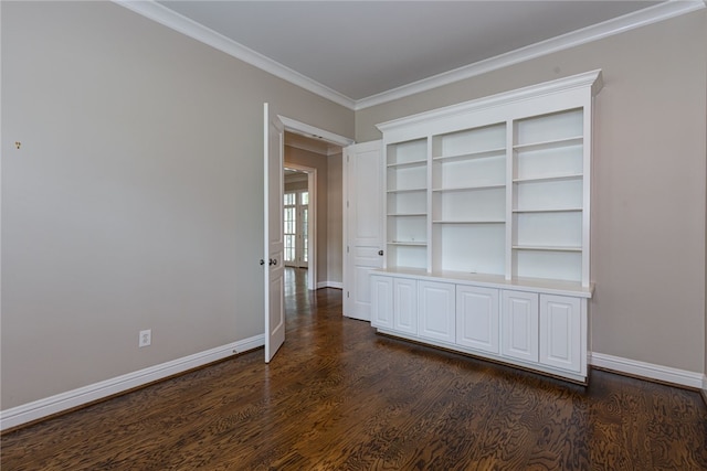 1761 Woodley Rd, Auburn, AL 36830 - spare room featuring ornamental molding and dark wood finished floors