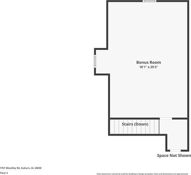 1761 Woodley Rd, Auburn, AL 36830 - view of property floor plan