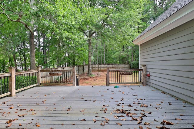 1761 Woodley Rd, Auburn, AL 36830 - wooden terrace with a fenced backyard