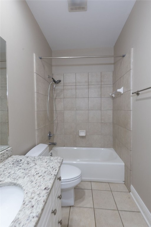 1761 Woodley Rd, Auburn, AL 36830 - bathroom with tile patterned flooring, vanity, and washtub / shower combination