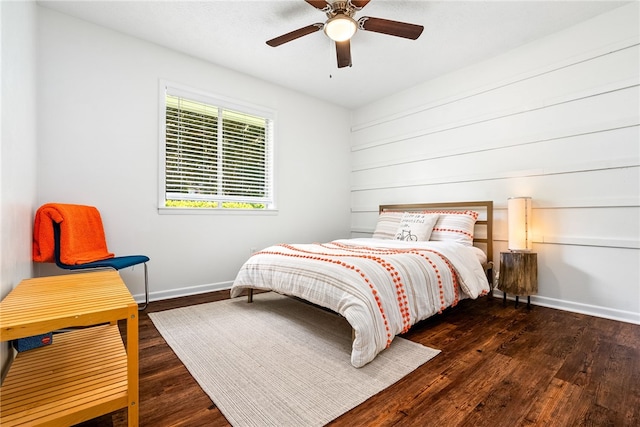 333 Tullahoma Dr, Auburn, AL 36830 - bedroom with wood finished floors, baseboards, and ceiling fan