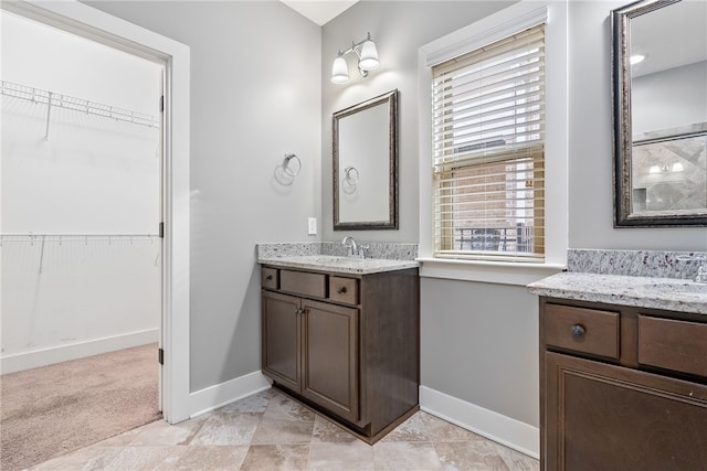 bathroom featuring vanity