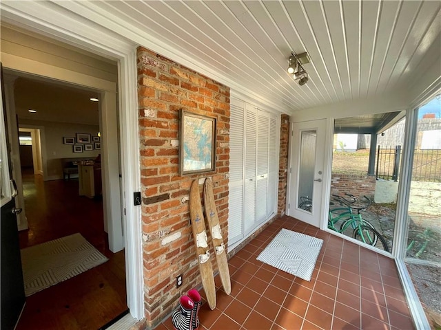 view of sunroom