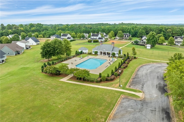 birds eye view of property