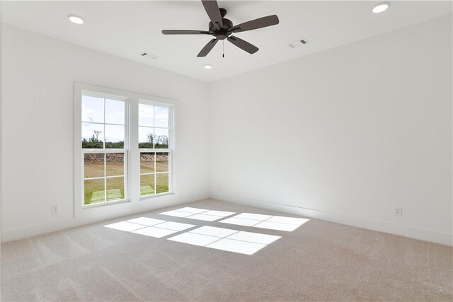 1013 Crossing Ct E, Valley, AL 36854 - carpeted spare room featuring recessed lighting and a ceiling fan