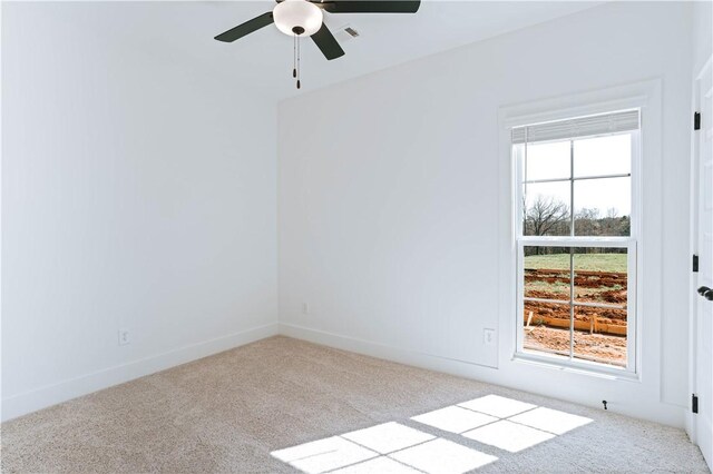 3227 Bradley Ln, Auburn, AL 36830 - carpeted spare room featuring ceiling fan and baseboards