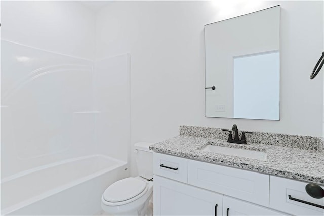 085 Bradley Ln, Auburn, AL 36830 - bathroom featuring toilet, vanity, and shower / washtub combination