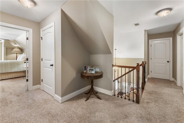 1895 Talcott Ct, Auburn, AL 36830 - hallway featuring carpet flooring and an upstairs landing