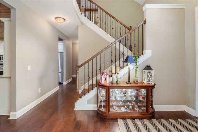 1895 Talcott Ct, Auburn, AL 36830 - staircase featuring hardwood / wood-style flooring