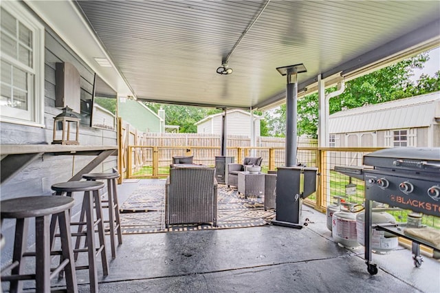 205 Summerbrooke Loop, Phenix City, AL 36870 - view of patio with area for grilling and an outdoor living space