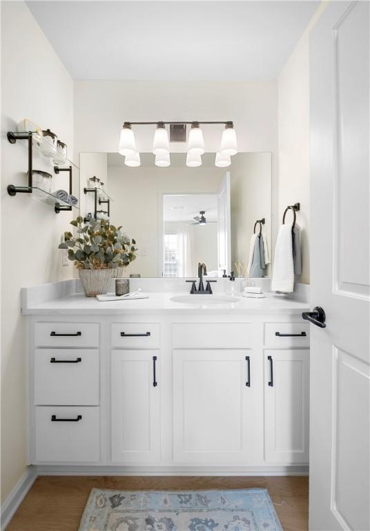 626 Shug Jordan Pkwy Unit 3161, Auburn, AL 36830 - bathroom featuring vanity and wood finished floors
