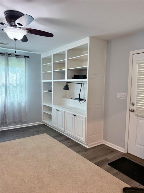 1202 Northgate Dr, Opelika, AL 36801 - unfurnished room featuring dark wood-style flooring and ceiling fan