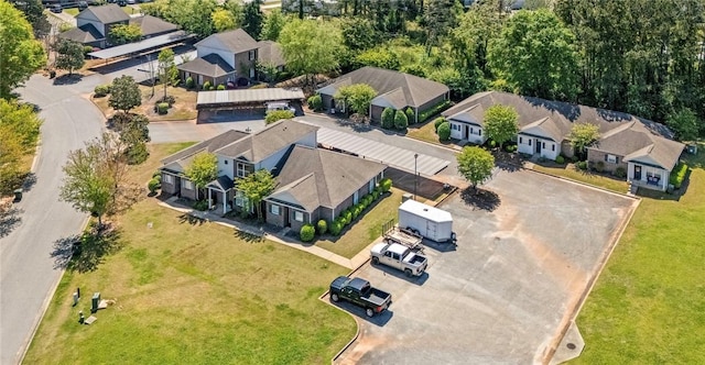 aerial view featuring a residential view