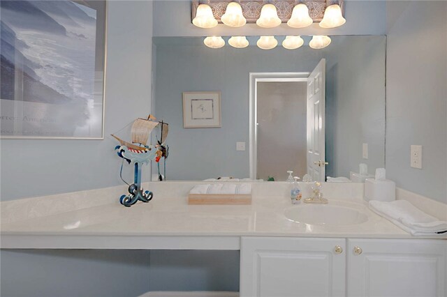 bathroom featuring vanity