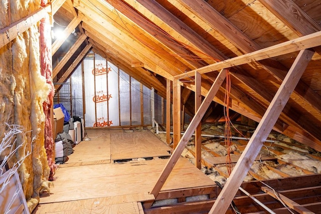 view of attic