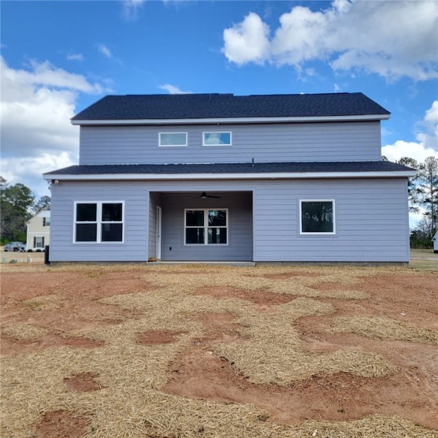 705 Riverside Ests, Lanett, AL 36863 - back of house with a ceiling fan and a shingled roof
