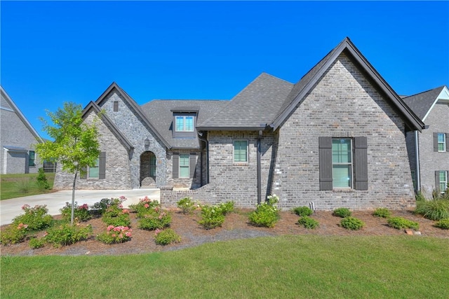 1637 James Burt Pkwy, Auburn, AL 36830 - french country home featuring a front lawn and brick siding