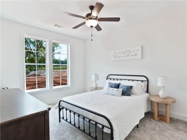 8 Crossing Ct E, Valley, AL 36854 - bedroom with light colored carpet and ceiling fan