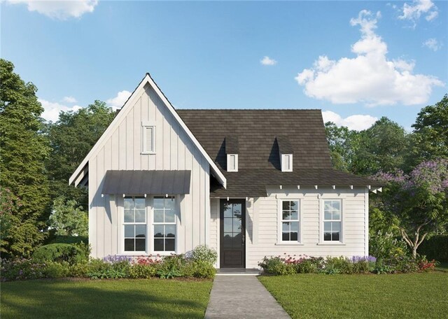 8 Crossing Ct E, Valley, AL 36854 - view of front facade with a front lawn and board and batten siding