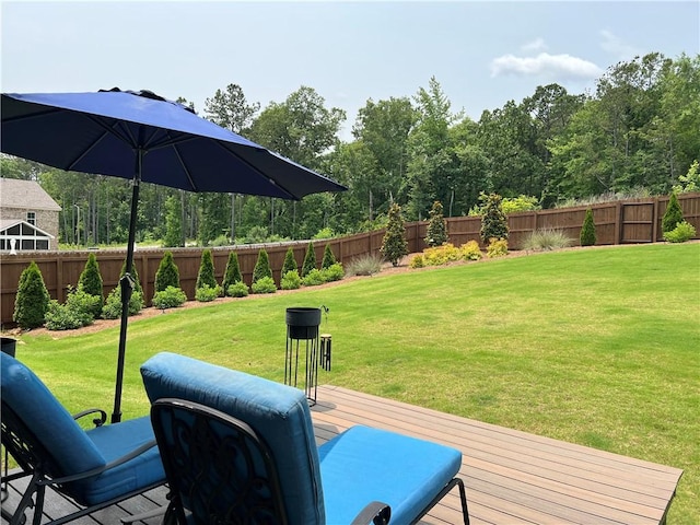 1836 Waterfall Rd, Auburn, AL 36830 - view of yard with a wooden deck