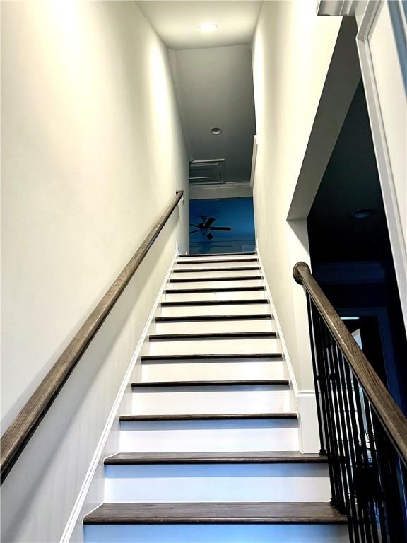 1836 Waterfall Rd, Auburn, AL 36830 - stairs with attic access