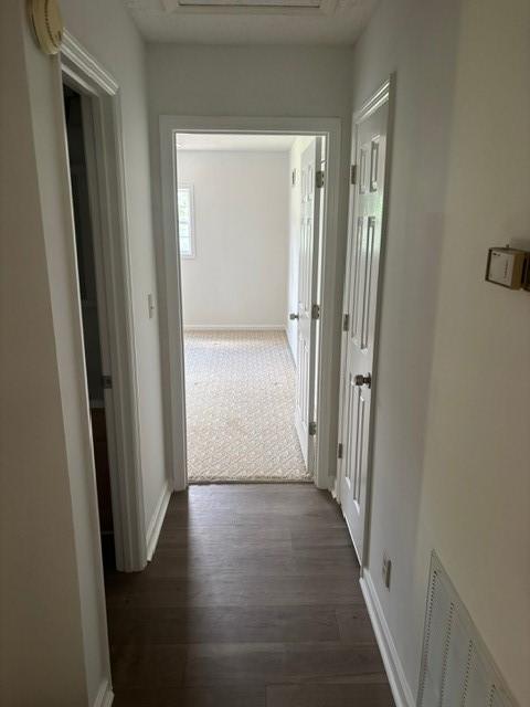 2420 38th Blvd, Valley, AL 36854 - corridor featuring baseboards and dark wood-style floors