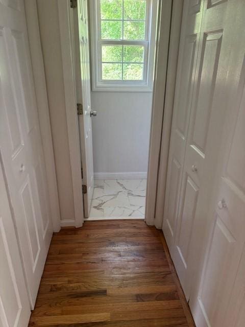2420 38th Blvd, Valley, AL 36854 - hallway featuring baseboards and wood finished floors