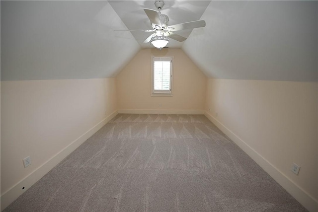 227 Westover St, Auburn, AL 36832 - additional living space featuring light colored carpet, ceiling fan, and vaulted ceiling