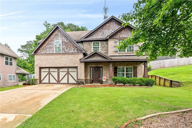 172 Solamere Ln, Auburn, AL 36832 - view of front of property with an attached garage, driveway, brick siding, and roof with shingles