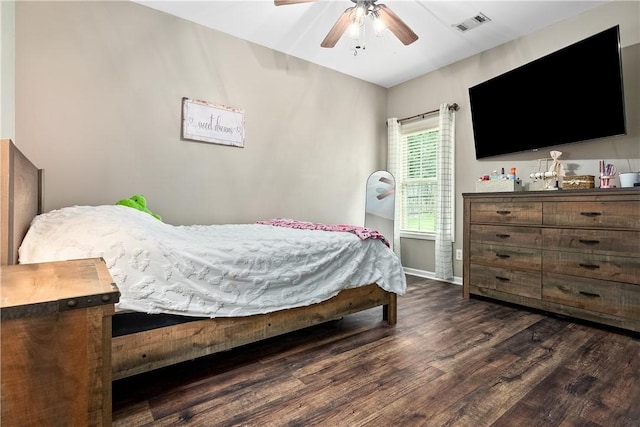 172 Solamere Ln, Auburn, AL 36832 - bedroom with wood finished floors and a ceiling fan