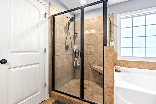 172 Solamere Ln, Auburn, AL 36832 - bathroom with a bath and a stall shower