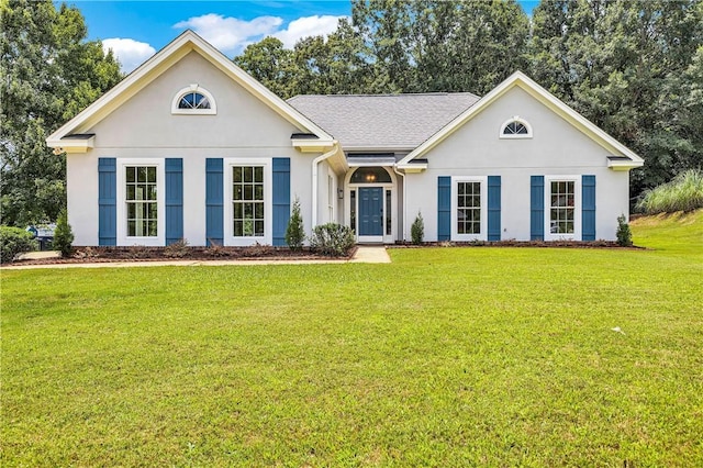 1661 S Camden Ct, Auburn, AL 36830 - view of front of house featuring stucco siding and a front lawn
