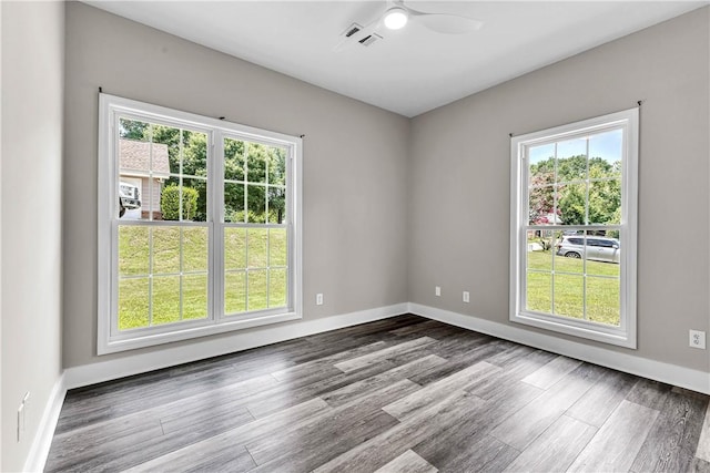 1661 S Camden Ct, Auburn, AL 36830 - empty room featuring wood finished floors and ceiling fan