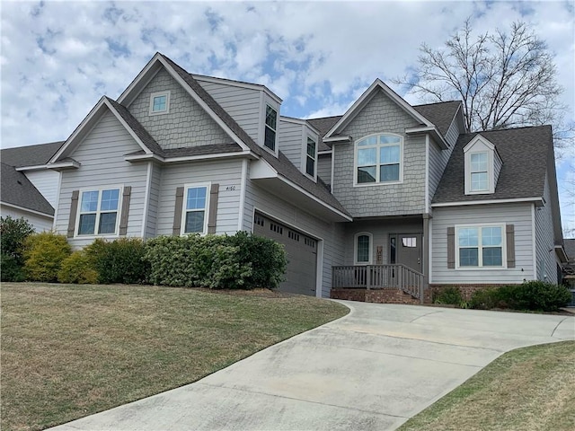 4160 Creekwater Xing, Auburn, AL 36832 - craftsman-style home featuring a garage, concrete driveway, and a front yard