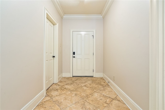 234 W Magnolia Ave Unit 305, Auburn, AL 36830 - doorway featuring crown molding and baseboards