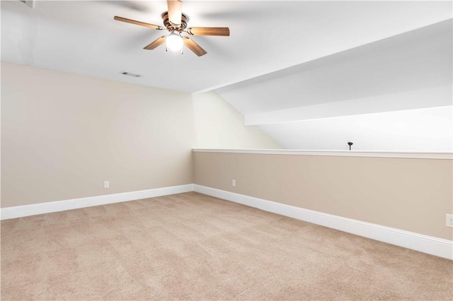 8 Ivy Loop, Phenix City, AL 36867 - bonus room with ceiling fan, vaulted ceiling, and carpet flooring