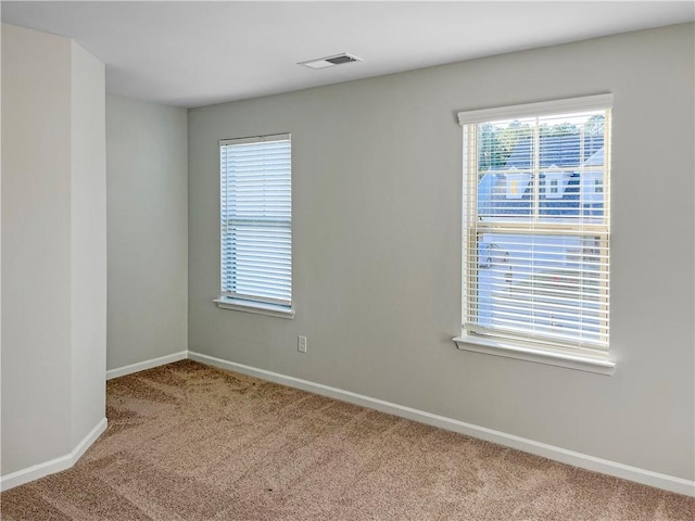 view of carpeted empty room