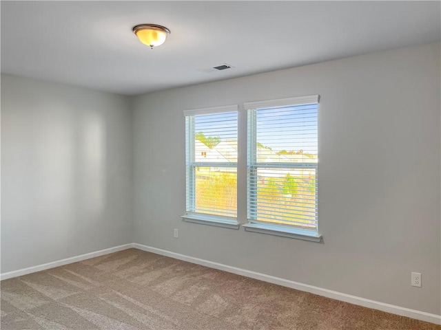 view of carpeted empty room