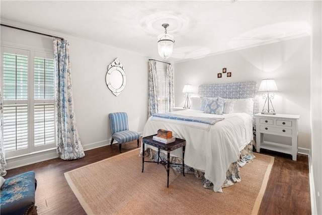 2521 Middle Brook Ln, Auburn, AL 36832 - bedroom featuring ornamental molding and wood finished floors
