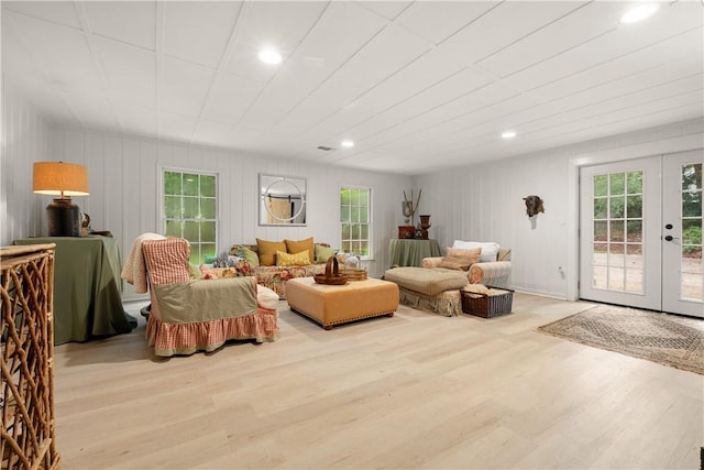 2521 Middle Brook Ln, Auburn, AL 36832 - living area with plenty of natural light, wood finished floors, recessed lighting, and french doors