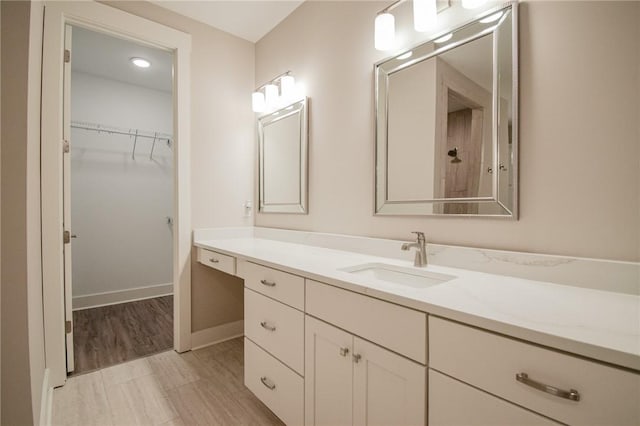 bathroom featuring vanity